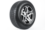 Koło wzmacniane do przyczepy OPONA LINGLONG 195/55 R10C 98/96N FELGA ALU UNITRAILER 6Jx10" 5x112 ET:-4