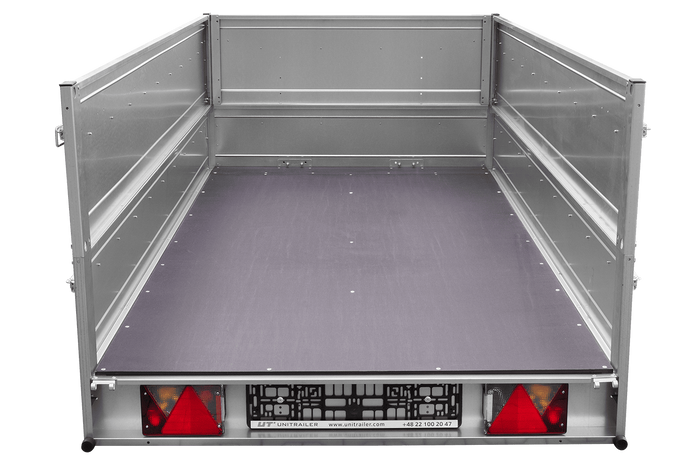 Przyczepka lekka 264x125 UNITRAILER GARDEN 264 KIPP z burtami BIS