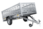 Przyczepka jednoosiowa 264x125 UNITRAILER GARDEN 264 KIPP z burtami siatkowymi