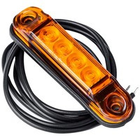 Lampa obrysowa pomarańczowa HORPOL LD 2328 LED typu SLIM z przewodem 0,5m