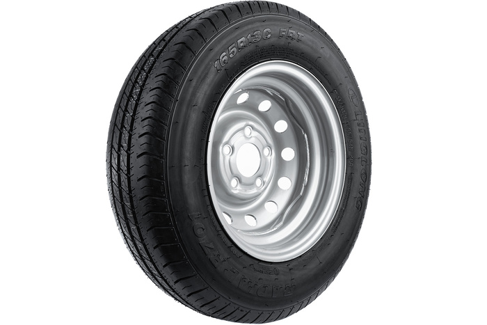 Komplet dwóch kół wzmacnianych do przyczepy OPONY LINGLONG 165/80 R13C 96/94N FELGI UNITRAILER 4.5Jx13"H2 5x112 ET:30