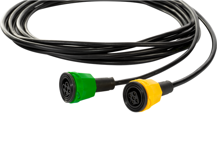 Instalacja elektryczna MANTES wiązka przyczepy lawety 3,8 m wtyczka 7 PIN bajonety AJ.BA 2x 5 PIN