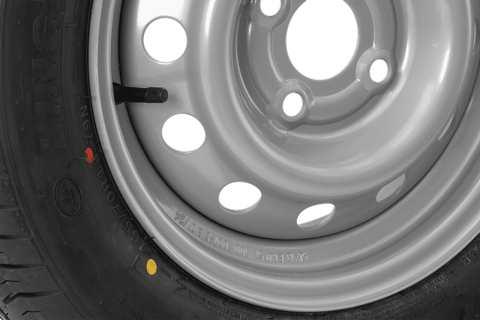 Koło do przyczepki OPONA LINGLONG 165/70 R13 79N FELGA UNITRAILER 4Jx13"H2 4x100 ET:30