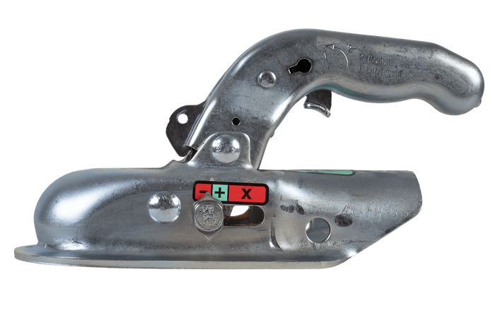 Zaczep kulowy KNOTT KK14-A do przyczepki 1400kg z dyszlem rurowym 50mm