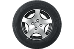 Koło wzmacniane do przyczepy OPONA KENDA 165/80 R13C 96/94N FELGA ALU STARCO poler 5Jx13"H2 4X100 ET:30