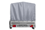Przyczepka jednoosiowa 264x150 UNITRAILER GARDEN 265 KIPP ze stelażem H-1100 i pokrowcem szarym