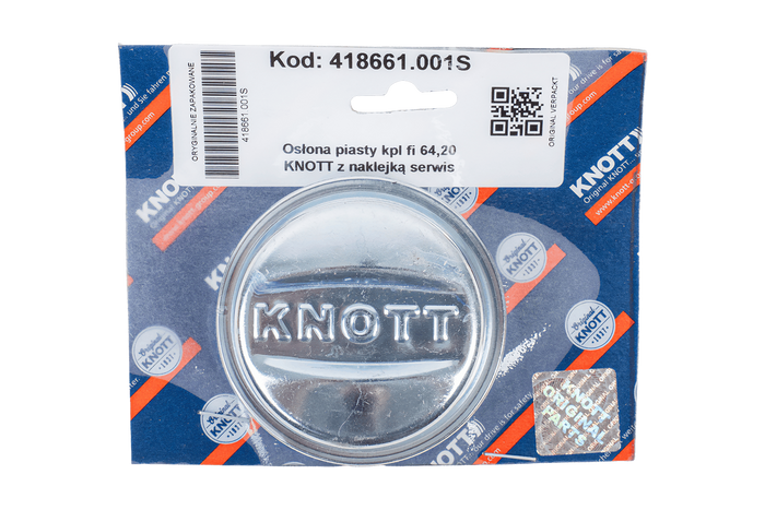 Osłona piasty łożyska KNOTT 64,2mm kapsel dekielek do przyczepy