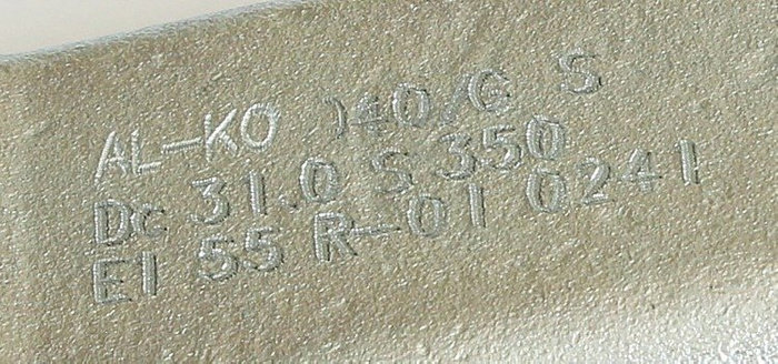 Zaczep oczkowy AL-KO do przyczepy 3500 kg z dyszlem rurowym 60mm