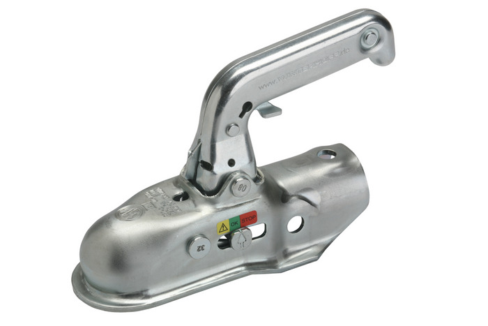 Zaczep kulowy WINTERHOFF WW 220-RB do przyczepy 2200kg z dyszlem rurowym 50mm