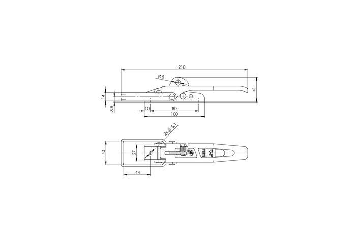 Zaczep burtowy STEELPRESS ZB-01A zamknięcie burty przyczepy