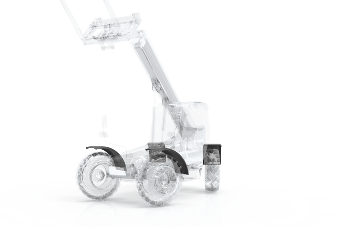 Błotnik do maszyn rolniczych 20-28" DOMAR T10080 nadkole 900/265mm