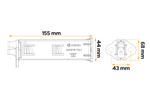 Zestaw dwóch klinów składanych pod koła LOKHEN ORIGAMY 36 h: 151 mm / komplet z uchwytem