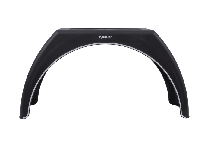 Błotnik do przyczepy 15-17,5" DOMAR DK3112 nadkole płaskie 950/280mm z białą obwódką