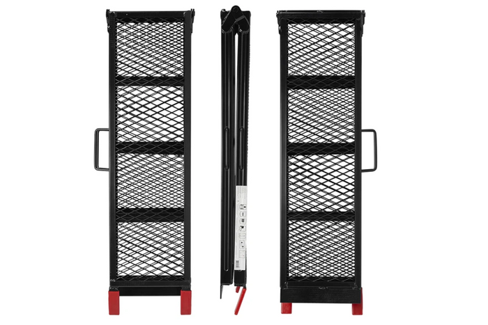 Najazdy składane ProPlus 390094 rampy najazdowe stalowe do przyczepy lawety 203cm 680kg komplet 2szt