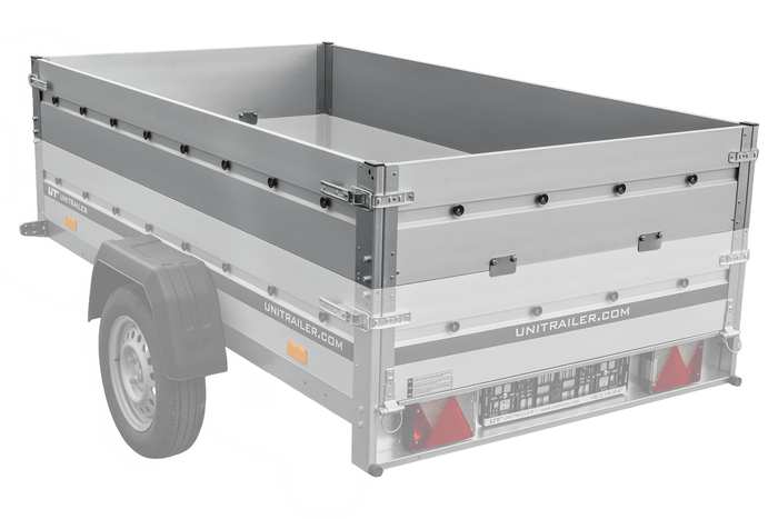 Burty BIS aluminiowe do przyczepy UNITRAILER GARDEN 230 KIPP ALU