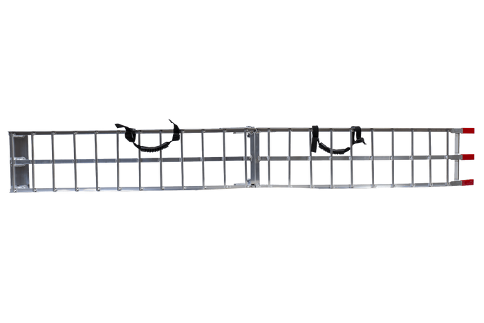 Najazdy składane UNITRAILER ALR002 rampy najazdowe aluminiowe do przyczepy lawety 221cm 680kg z pasem komplet 2szt