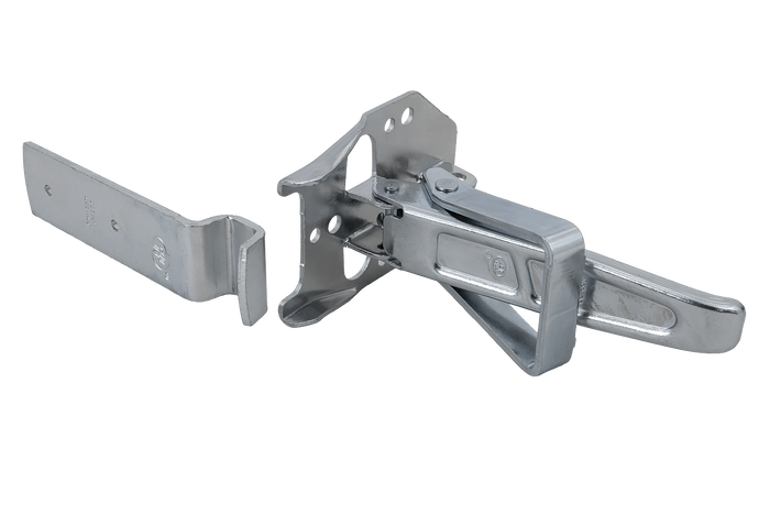 Zaczep burtowy z zapinaczem STEELPRESS ZB-04+Z-01A kompletne zamknięcie burty przyczepy