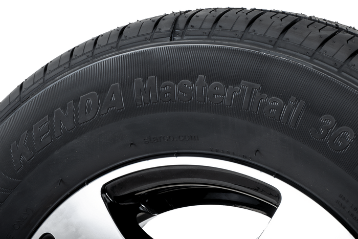 Koło wzmacniane do przyczepy OPONA KENDA 165/80 R13C 96/94N FELGA ALU STARCO poler 5Jx13"H2 5x112 ET:30